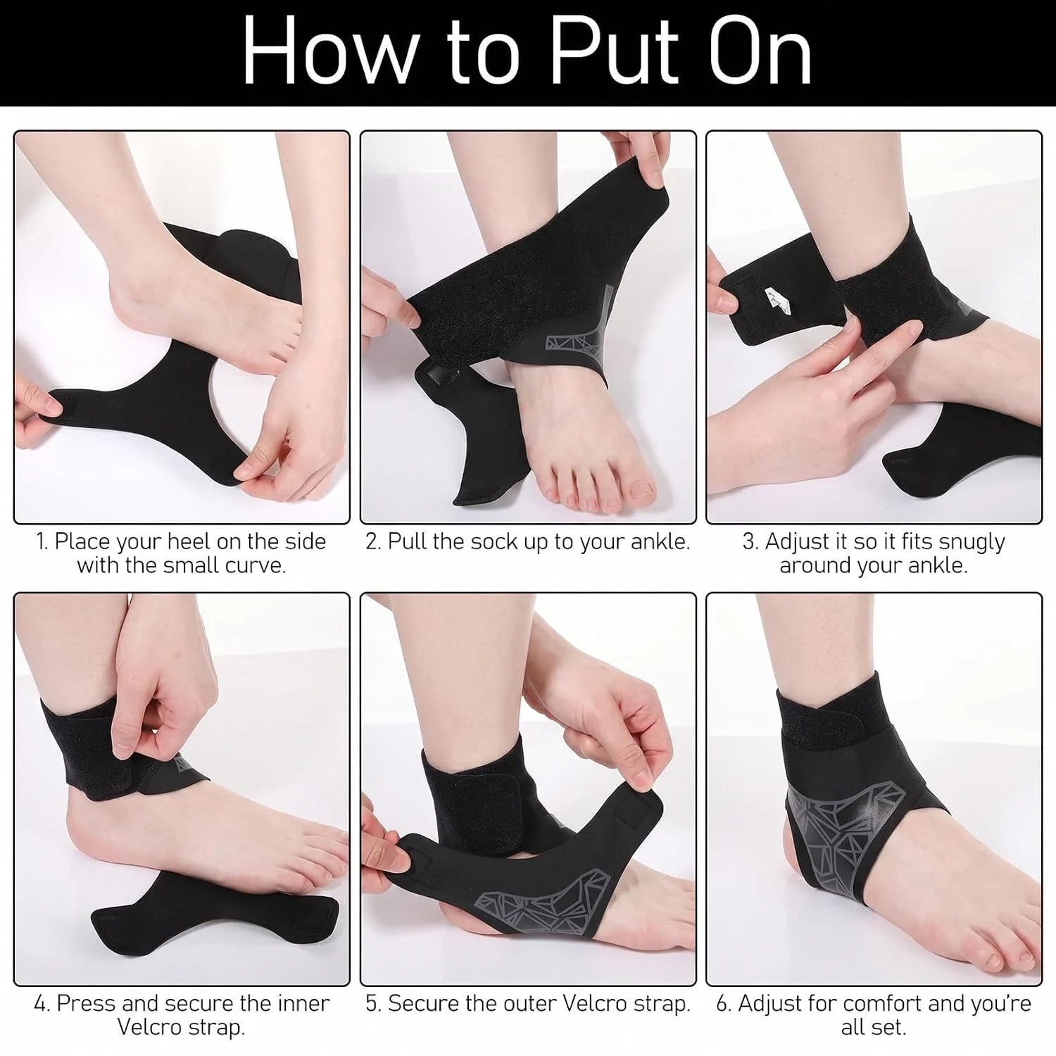 Knöchelbandage elastisch Fußbandage Sprunggelenk Sport Unisex