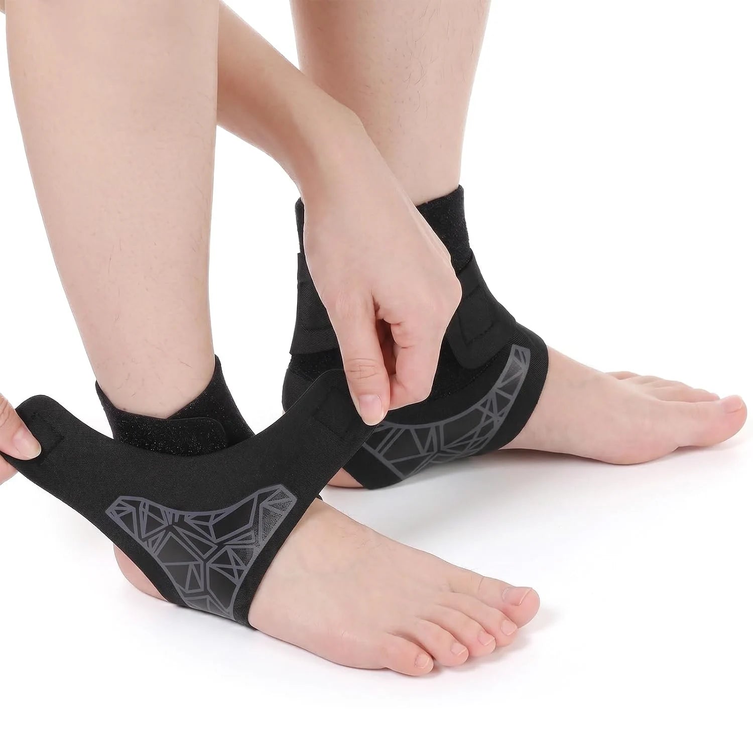 Knöchelbandage elastisch Fußbandage Sprunggelenk Sport Unisex