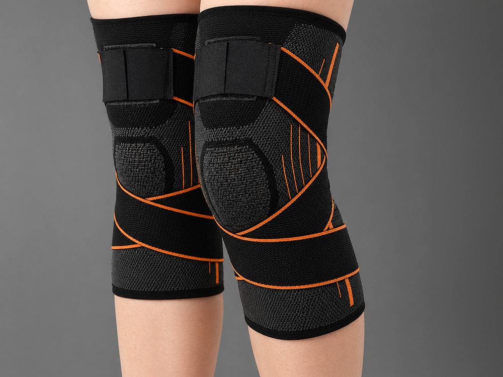 Kniebandage Kniegelenk Orthese mit Kompression – Elastische Stützbandage für Sport, Training, Fitness und Alltag