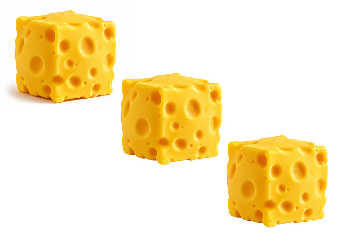 Käse Squishy Gelb Fidget Toy Knautschspielzeug Geschenk Mitgebsel Stressball