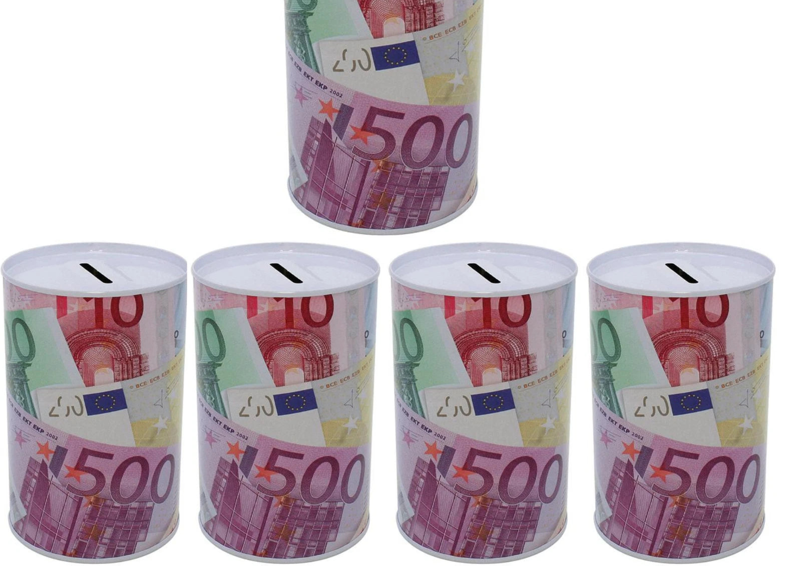 Metall-Spardose 12,5 x 8 cm – stabile Sparbüchse und Sammeldose in verschiedenen Designs