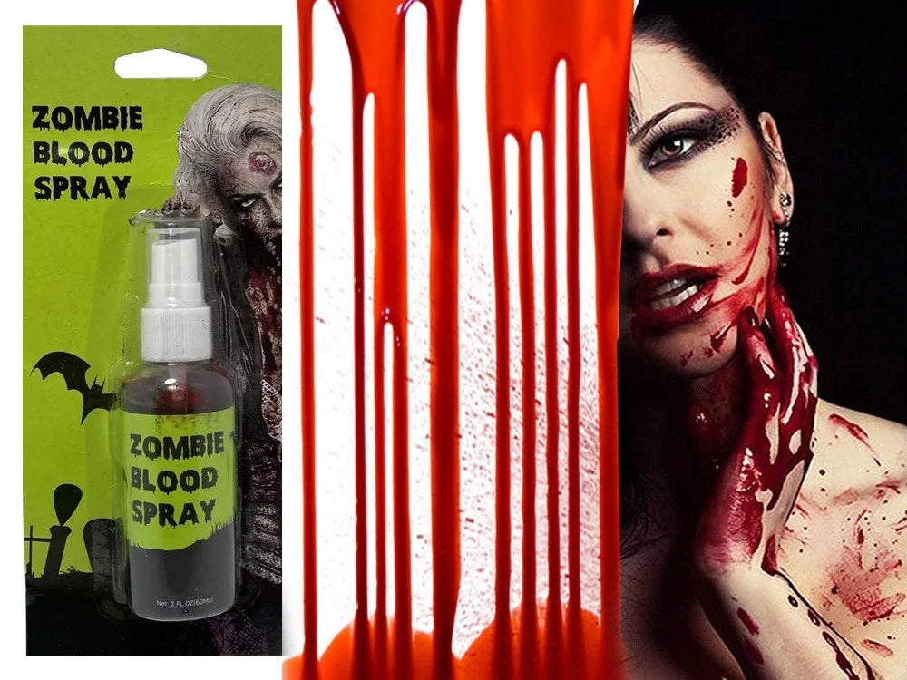 Kunstblut Halloween Fake Blut Spray 60ml, Fake Blood Halloween Schminke Vampir