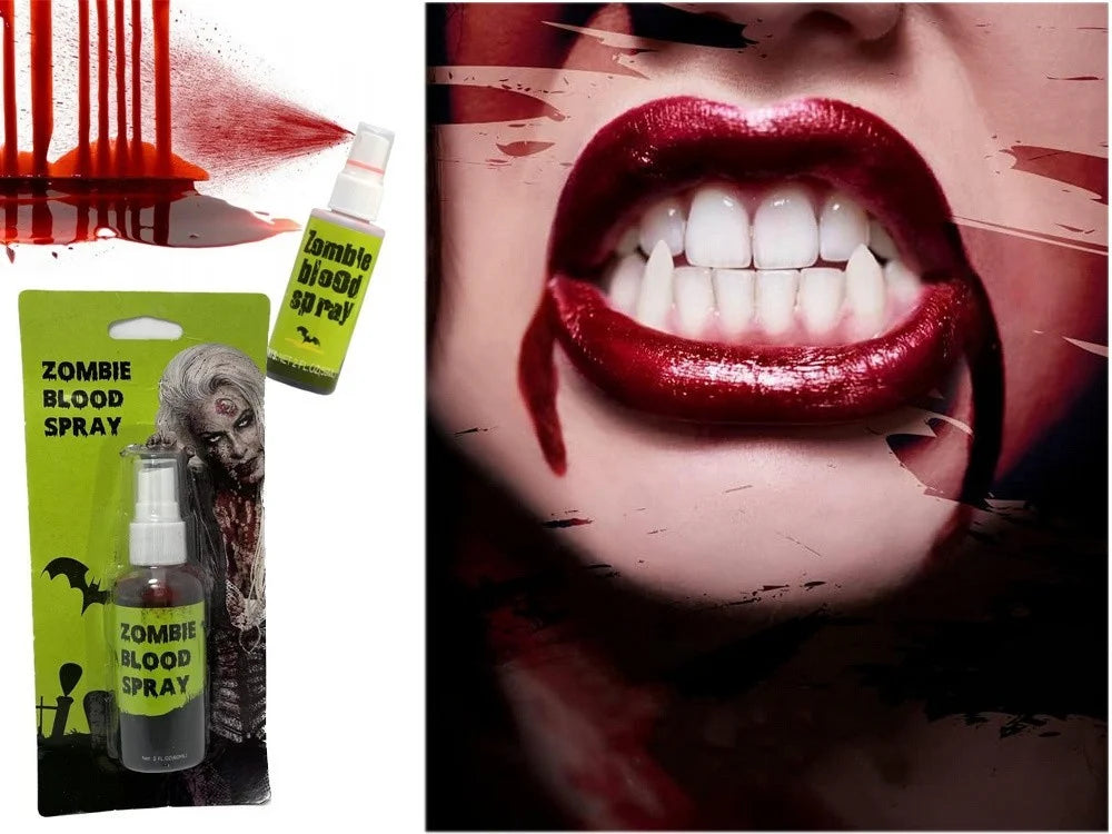 Kunstblut Halloween Fake Blut Spray 60ml, Fake Blood Halloween Schminke Vampir