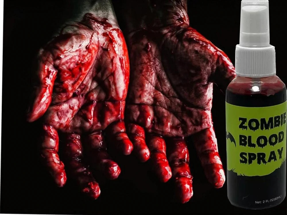 Kunstblut Halloween Fake Blut Spray 60ml, Fake Blood Halloween Schminke Vampir
