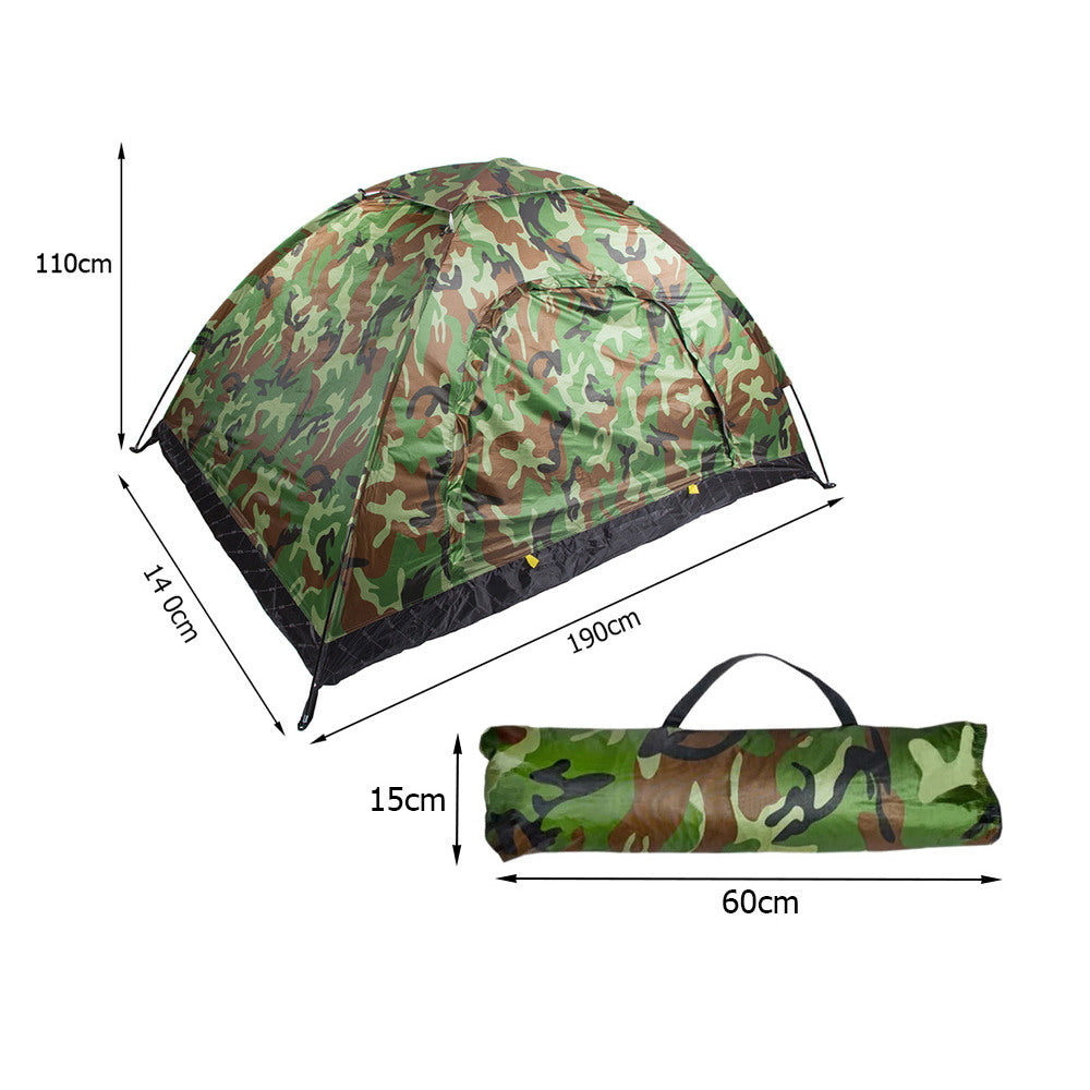 2-3 Personen Zelt 190x140x110cm Kuppelzelt wasserdicht+Tasche Festival & Camping