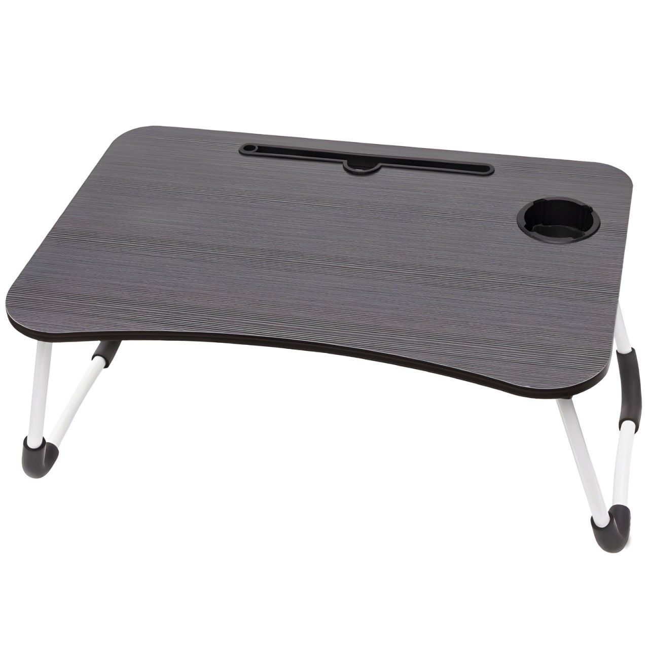 Laptoptisch klappbar 60x40 cm – Notebook Tisch & Betttisch mit Tablet Halterung, faltbares Laptop Tablett für Bett & Sofa