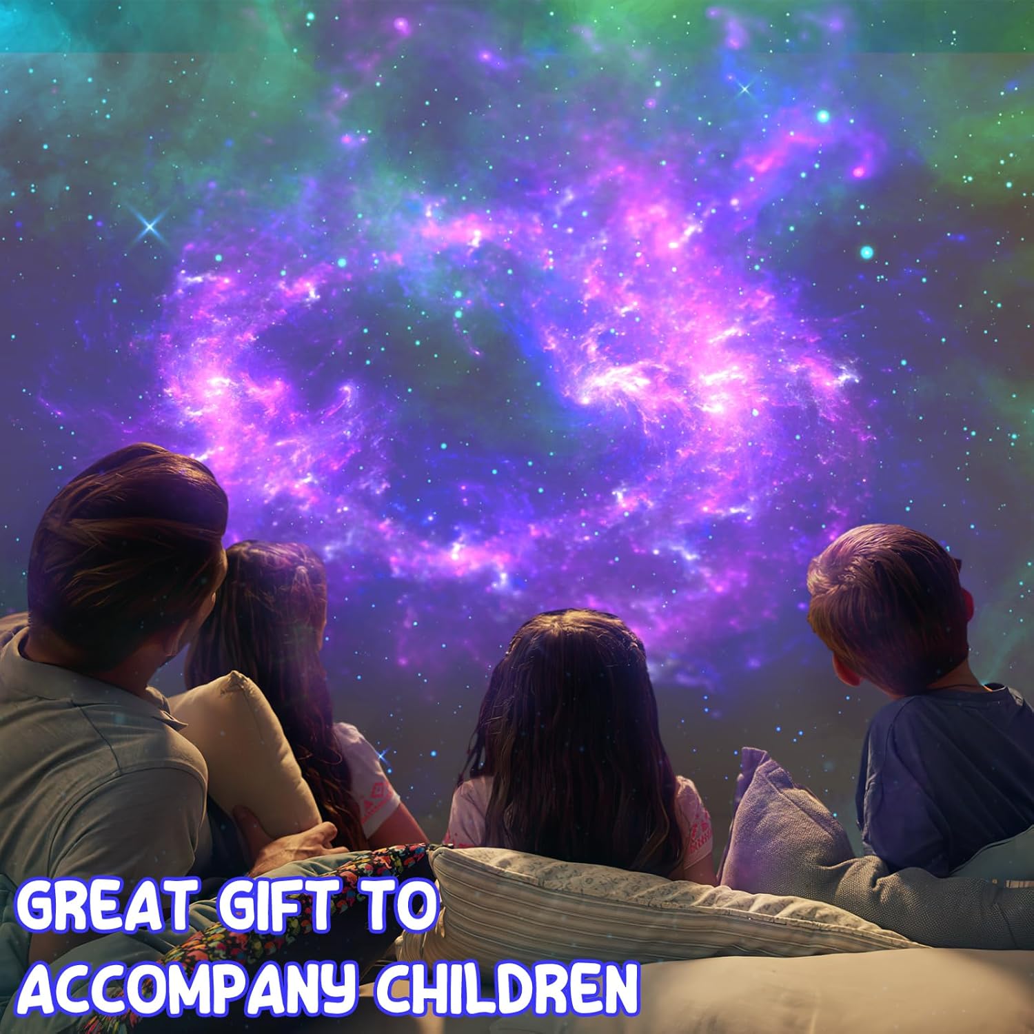 LED Astronaut Sternenprojektor mit Bluetooth-Lautsprecher & Fernbedienung – 360° drehbar, Timerfunktion, Nebeleffekte, Nachtlicht für Kinder & Erwachsene