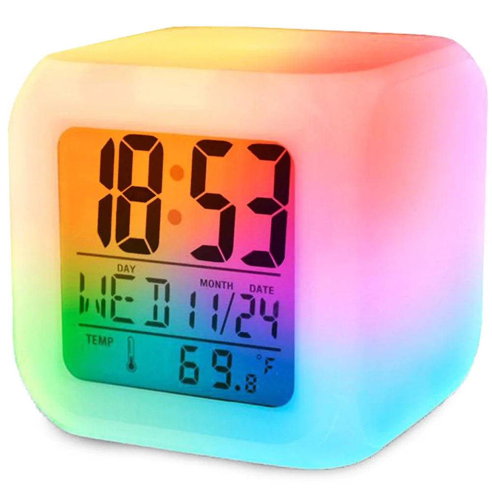 LED Alarm Clock Digital Alarm Clock Calendar Illuminated Snooze Alarm