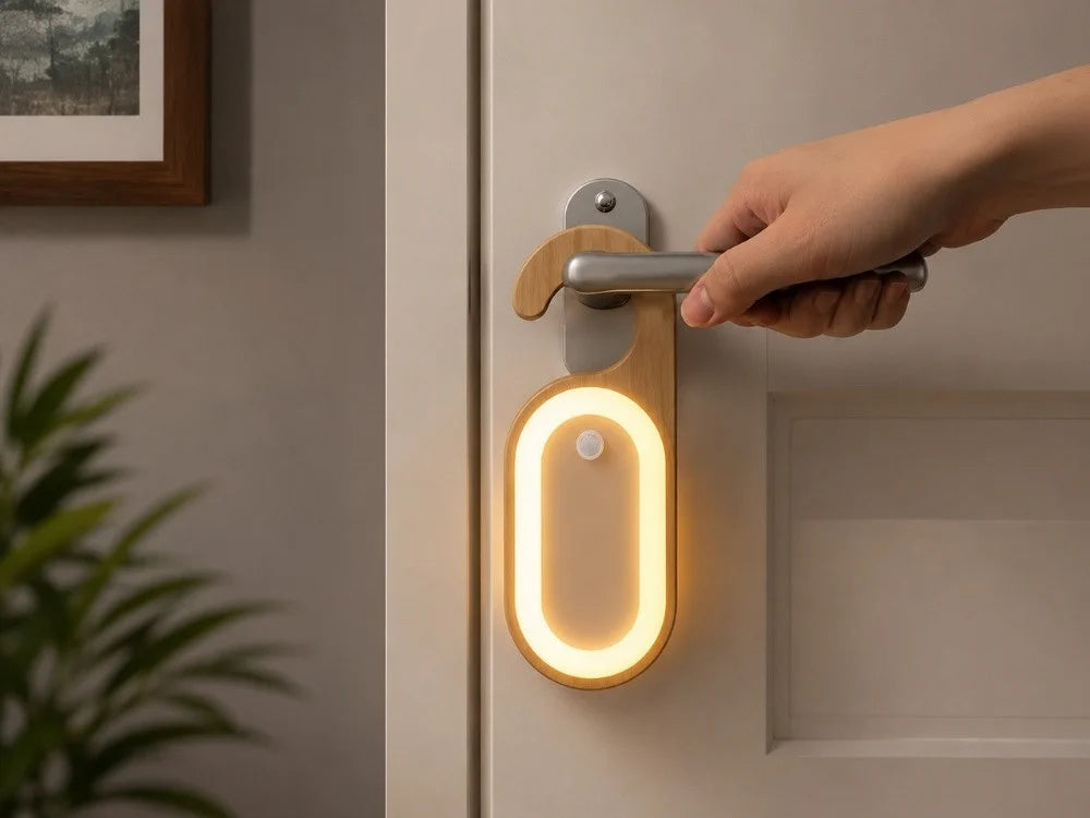 LED Nachtlicht Bewegungsmelder Schranklicht USB-C Akku Warmweiß Kleiderhaken