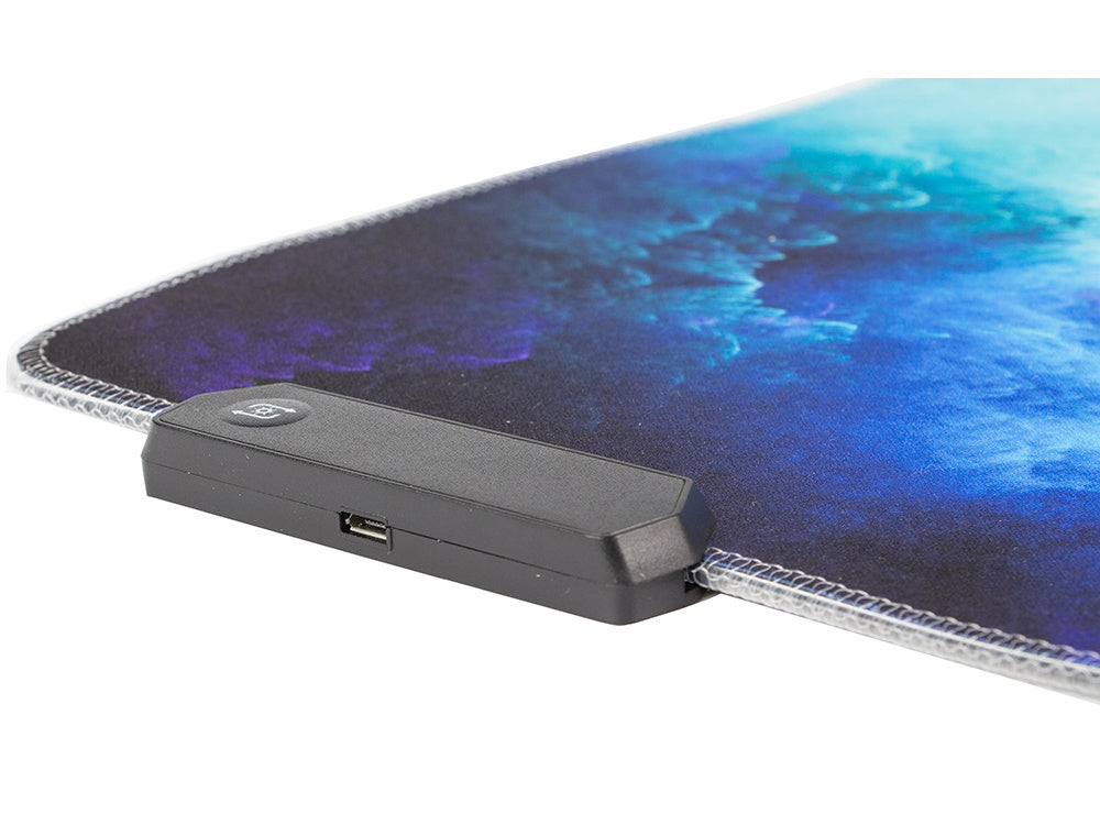 LED RGB Gaming Mauspad 80x30 cm – Beleuchtetes Mauspad mit USB & Anti-Rutsch