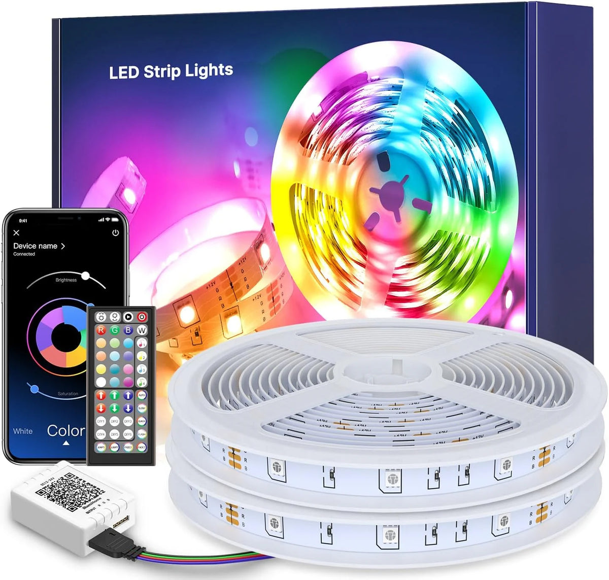 30m LED Strip Light Music Sync Color Changing RGB LED Strip New DE 