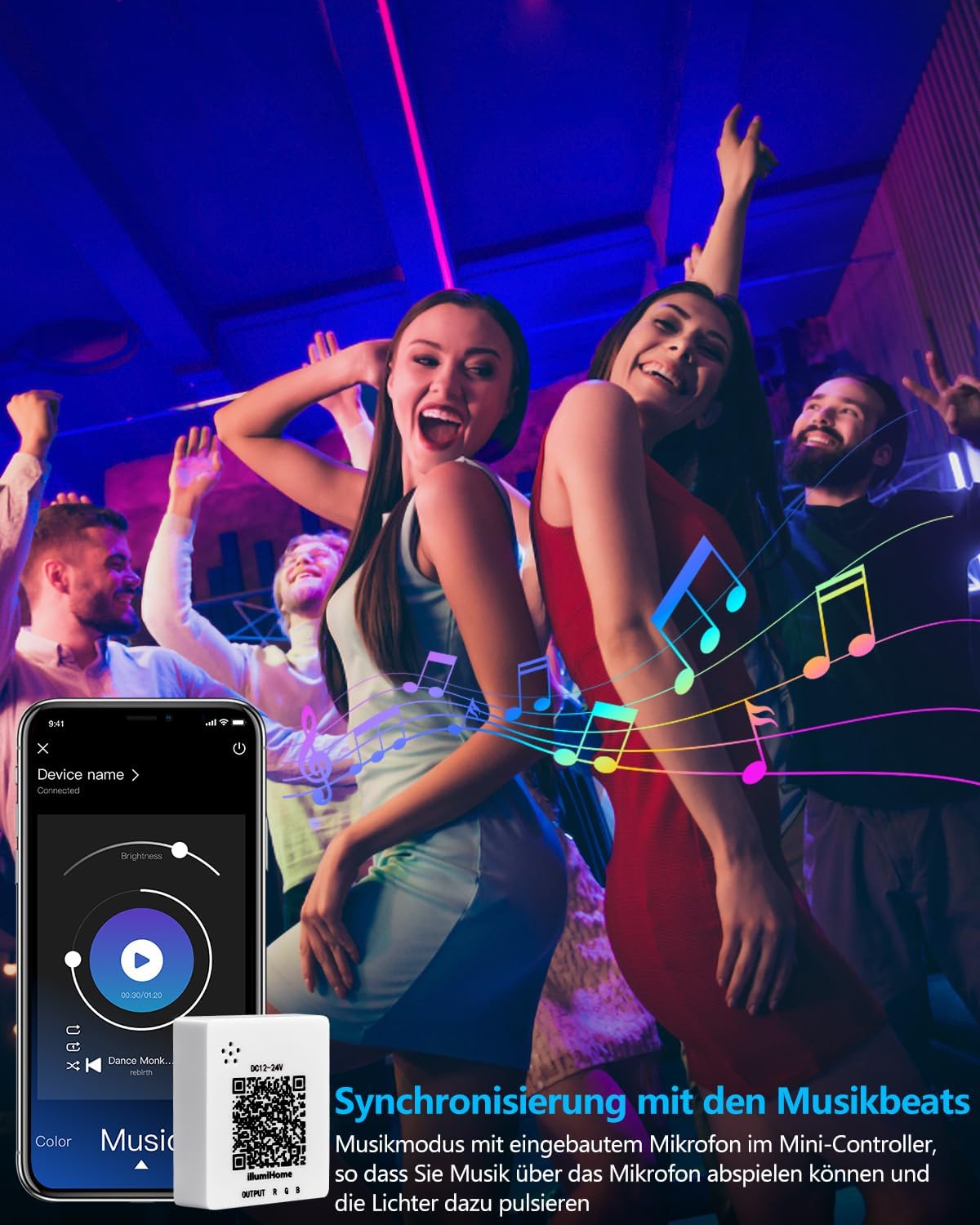 40m LED Stripe RGB Bar Strip Bluetooth Strip Band Light String New