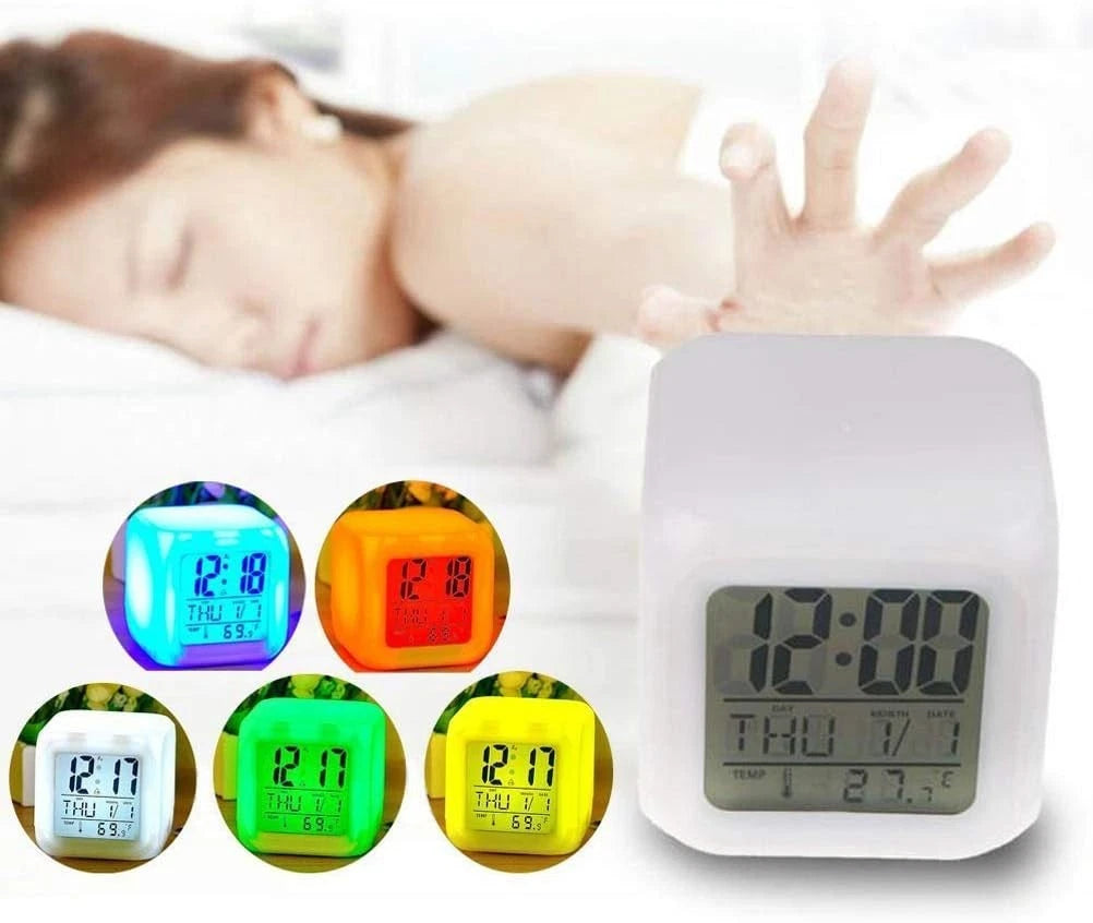 LED Alarm Clock Digital Alarm Clock Calendar Illuminated Snooze Alarm