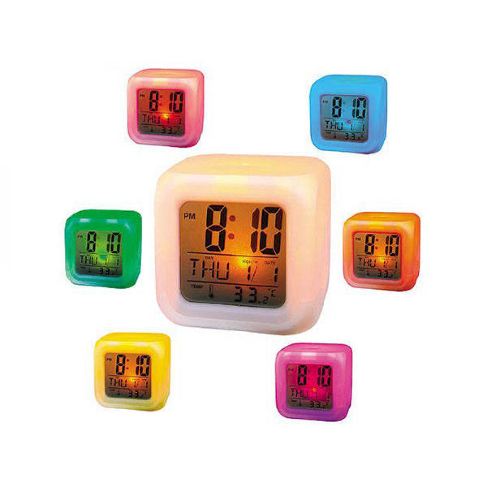 LED Wecker Digital Alarmwecker Uhr Kalender Beleuchtet Schlummerfunktion Alarm