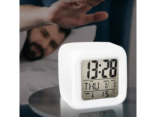 LED Alarm Clock Digital Alarm Clock Calendar Illuminated Snooze Alarm
