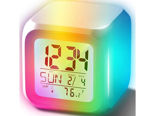 LED Alarm Clock Digital Alarm Clock Calendar Illuminated Snooze Alarm