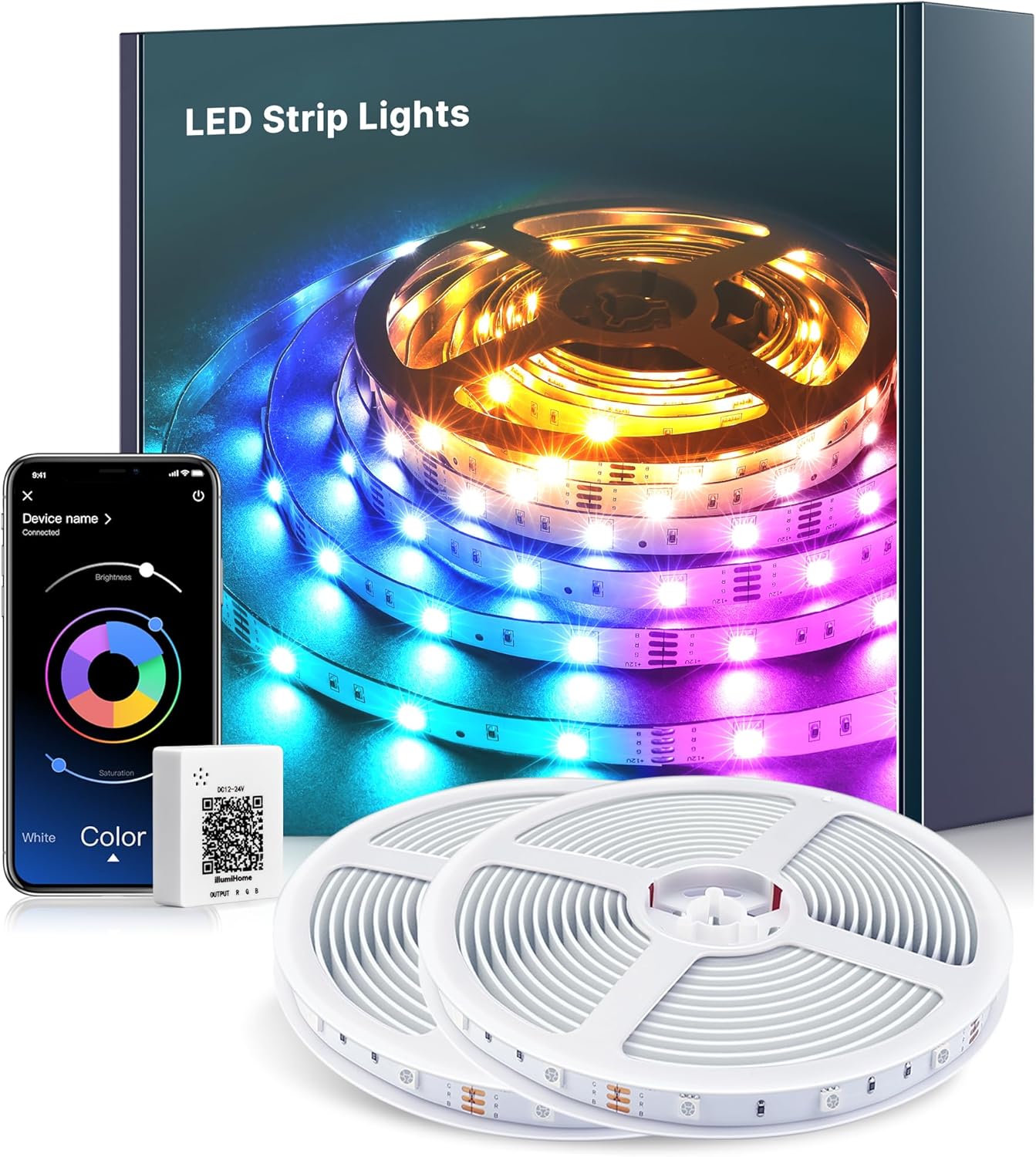 40m LED Stripe RGB Bar Strip Bluetooth Strip Band Light String New