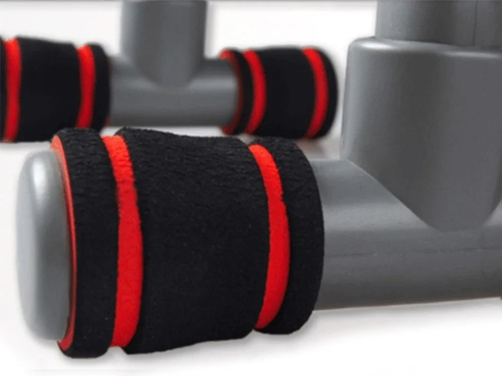 Liegestützgriffe Fitness Push Up Bars Traglast 100 kg Rutschfest Schwarz Orange