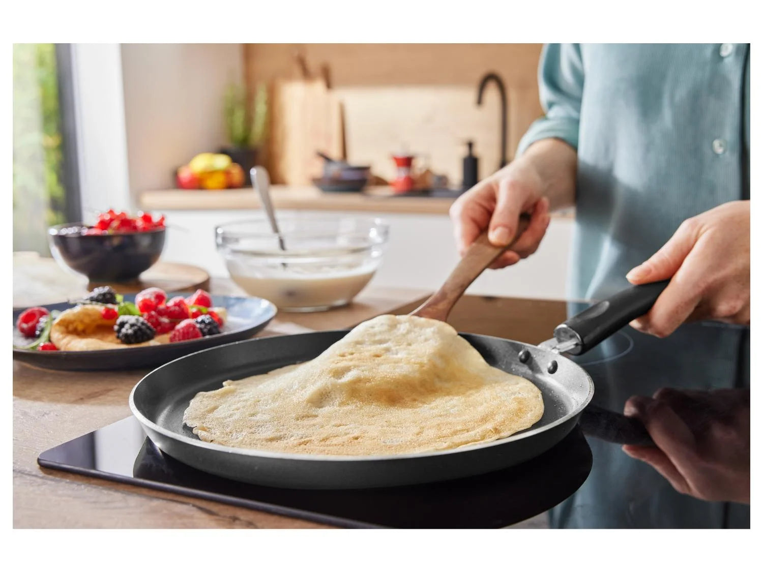 LIVARNO home Aluminium-Crêpe-Pfanne, Ø 25 cm
