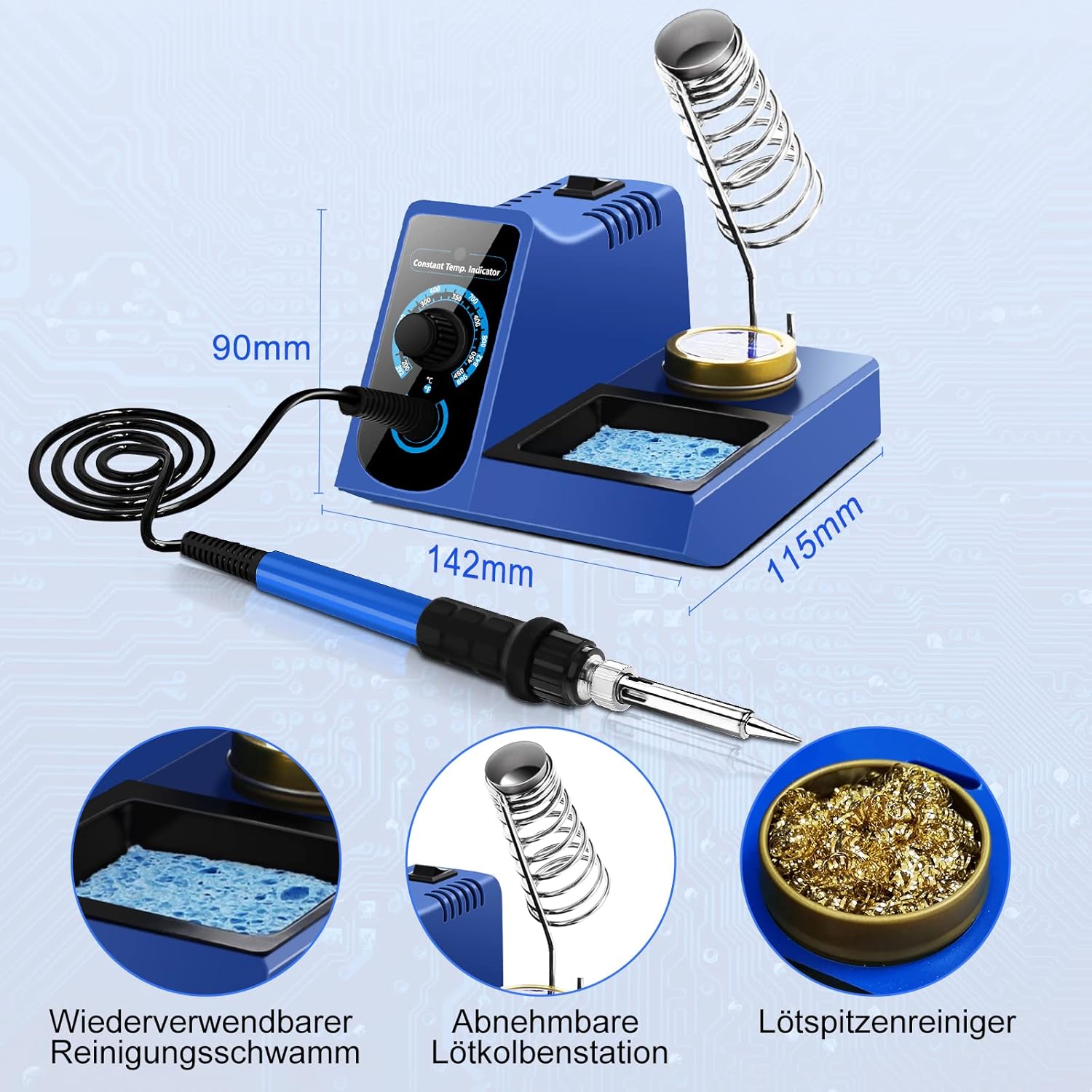 Lötstation Lötset 60W Lötkolben 200°C ~ 480°C einstellbare Temperatur