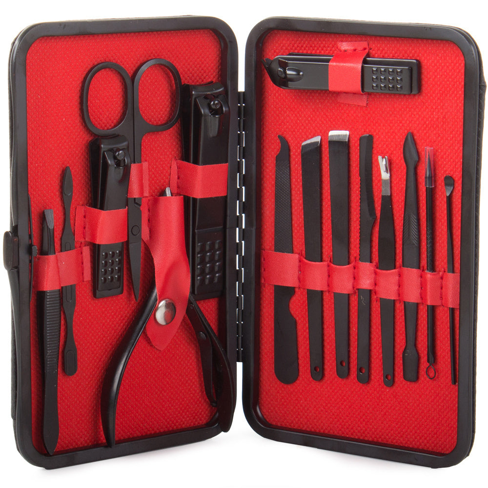 Nail set manicure set women men pedicure nail scissors set 26 pieces-NEW