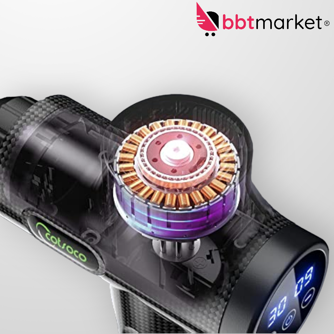 Massager Muscle Gun Massage Gun +10 Heads with 8 Hours Battery LCD Display 