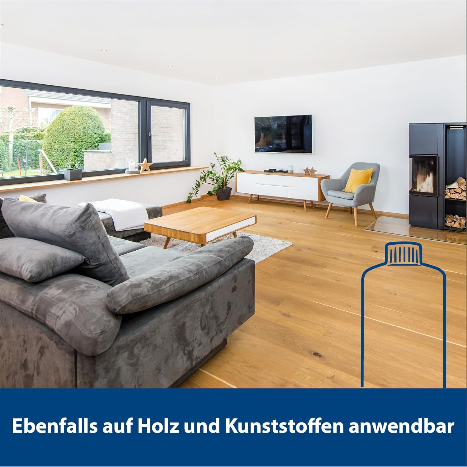 MELLERUD Schimmel Vernichter Aktivchlor 0,5 l – Effektives Anti-Schimmel Spray für Bad, Küche & Keller, Entfernt Schimmelsporen, Pilze & Stockflecken