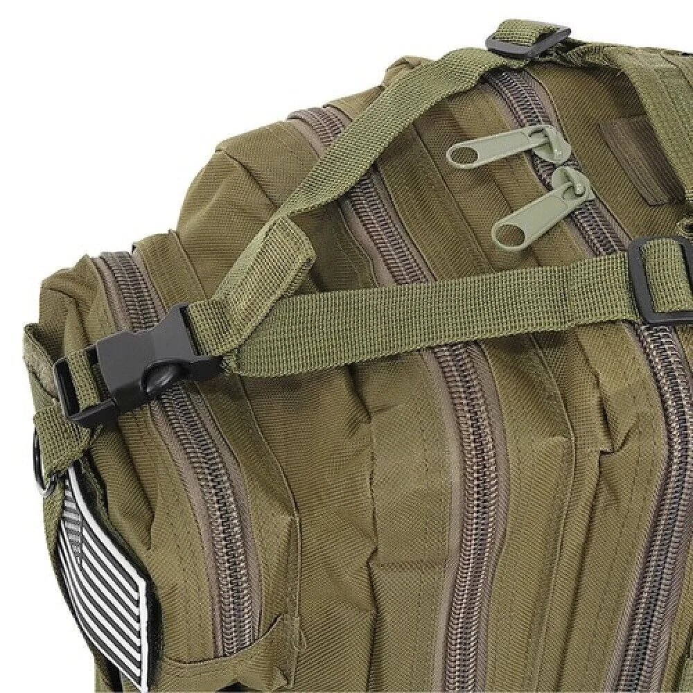 Militärrucksack 26L Camouflage – Tactical MOLLE Outdoor Rucksack in Oliv Grün für Wandern, Camping & Alltag