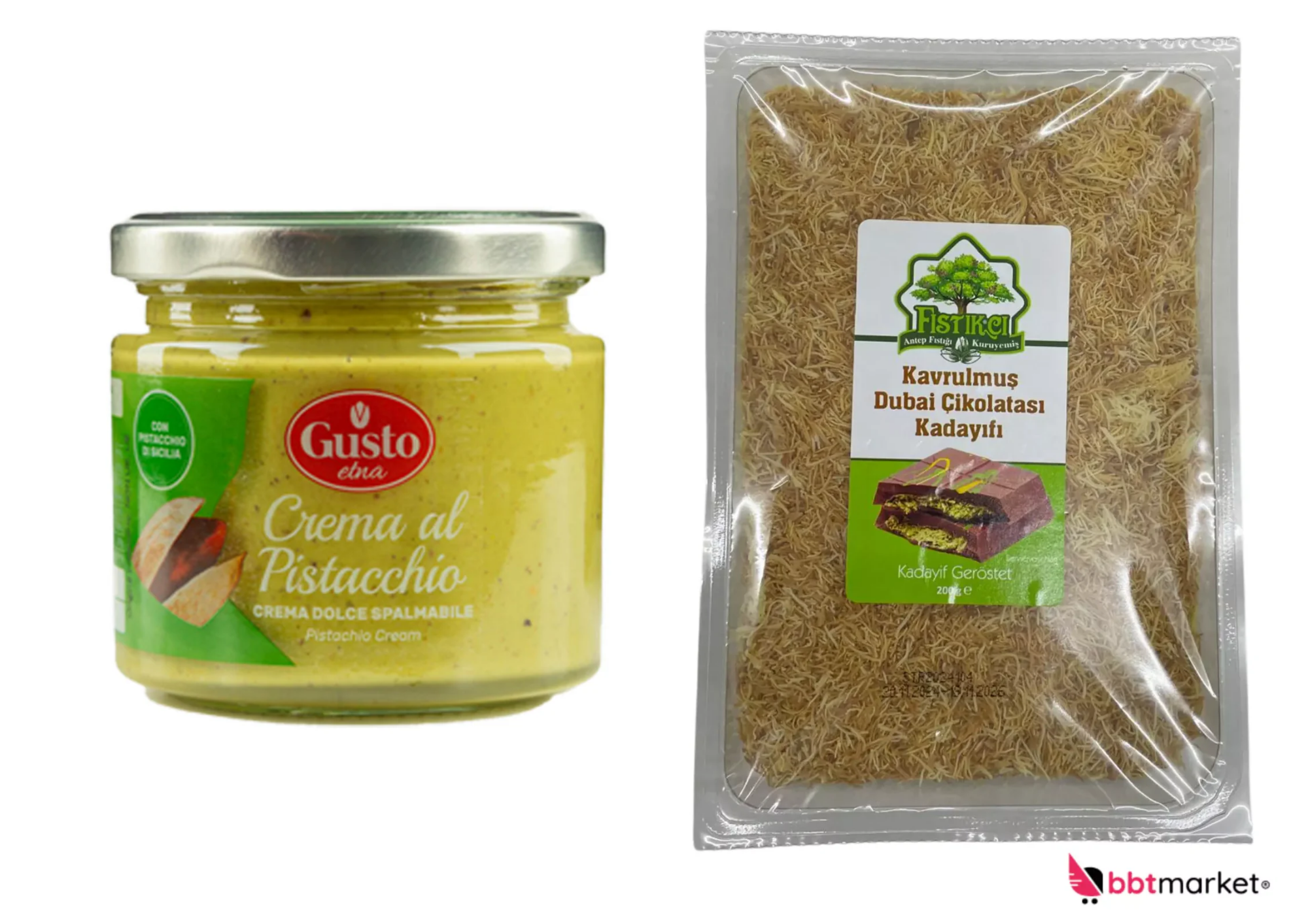 Teigfäden Kadayif 200g & Pistaziencreme Bundle | Dubai-Schokolade selber machen