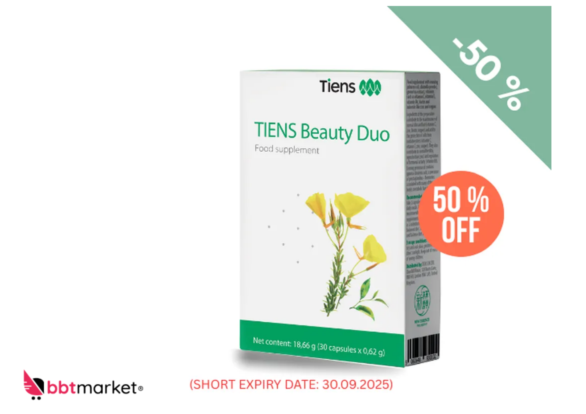 TIENS BEAUTY DUO Evening Primrose Oil, Chlorella Powder, Green Tea Extract Vitamin C 