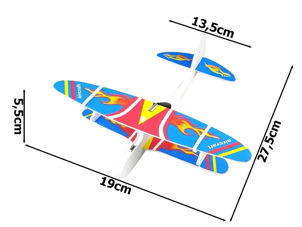Motor Gleitflugzeug USB Aufladbar Schaumstoff Wurfgleiter Elektro Flugzeug
