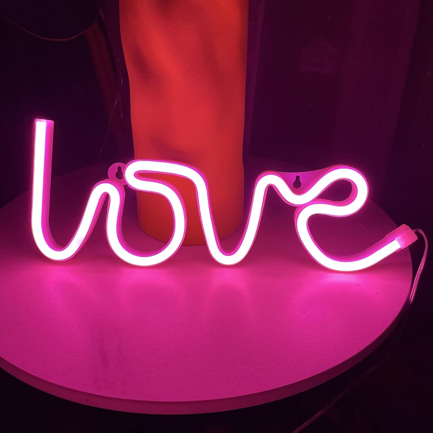 LED Neon Liebes Lampe Licht Leuchtreklame Sign Leuchtschild Bar Wandleuchte USB