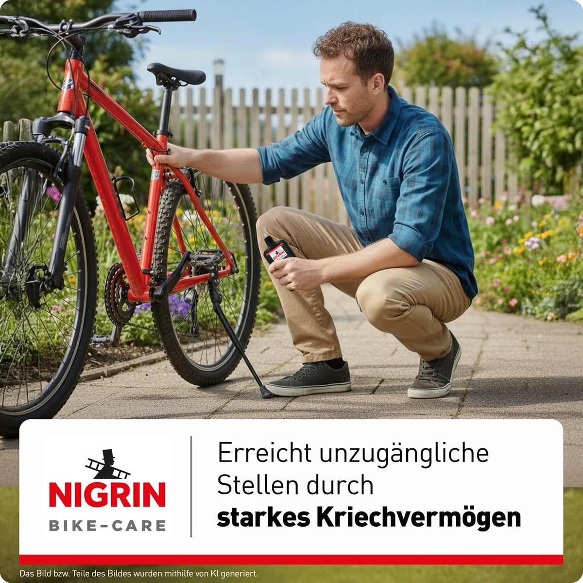 NIGRIN BIKE-CARE Feinöl 100 ml – harz- & säurefreies Feinmechaniköl für Fahrrad, Hobby und Werkstatt