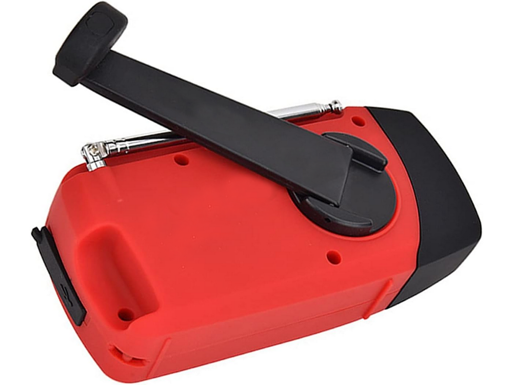 Multifunktionales Notfallradio mit Kurbel, Solar, LED Taschenlampe & Powerbank – Ideal für Camping & Notfälle