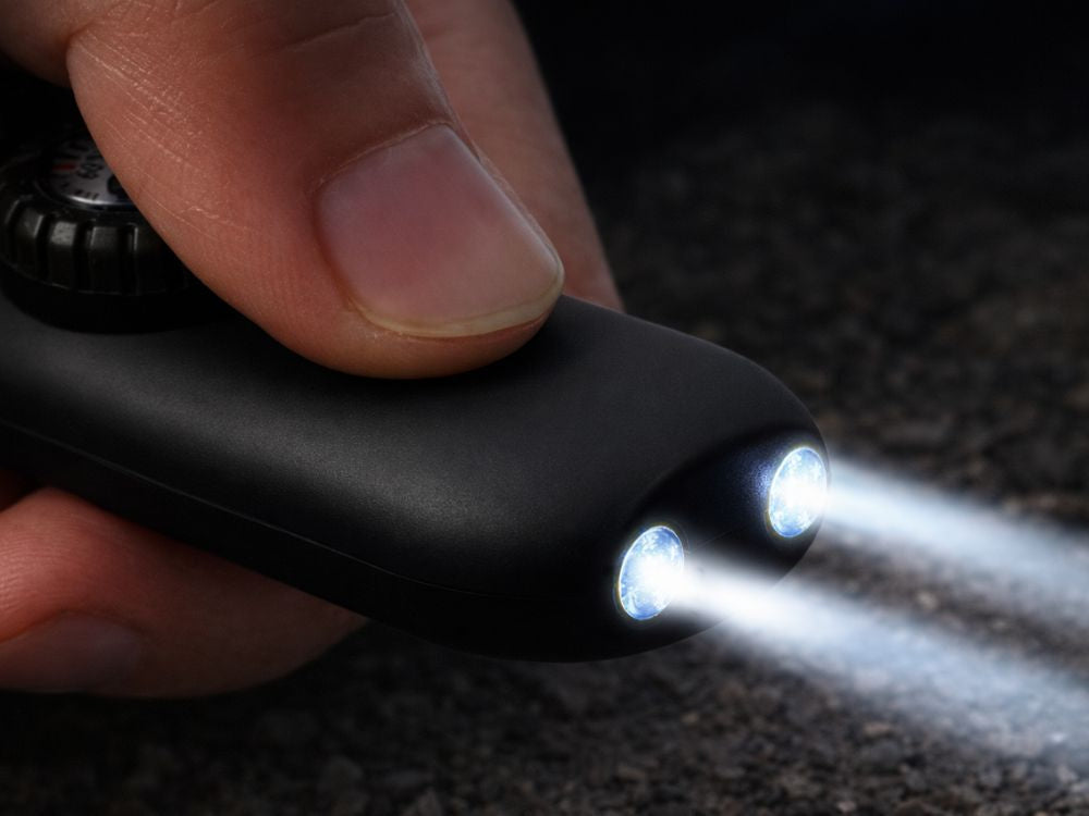 Survival Pfeife mit Kompass Taschenlampe Thermometer Outdoor