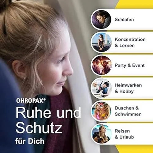 OHROPAX Soft Ohrstöpsel – IN-Ohr-Stöpsel aus weichem Schaumstoff