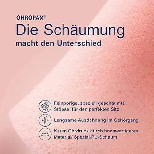 OHROPAX Soft Ohrstöpsel – IN-Ohr-Stöpsel aus weichem Schaumstoff