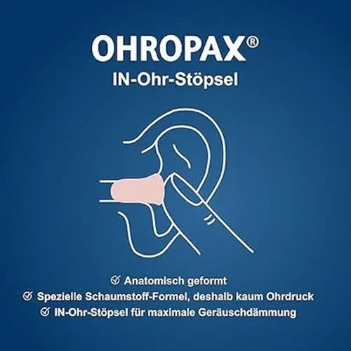 OHROPAX Soft Ohrstöpsel – IN-Ohr-Stöpsel aus weichem Schaumstoff