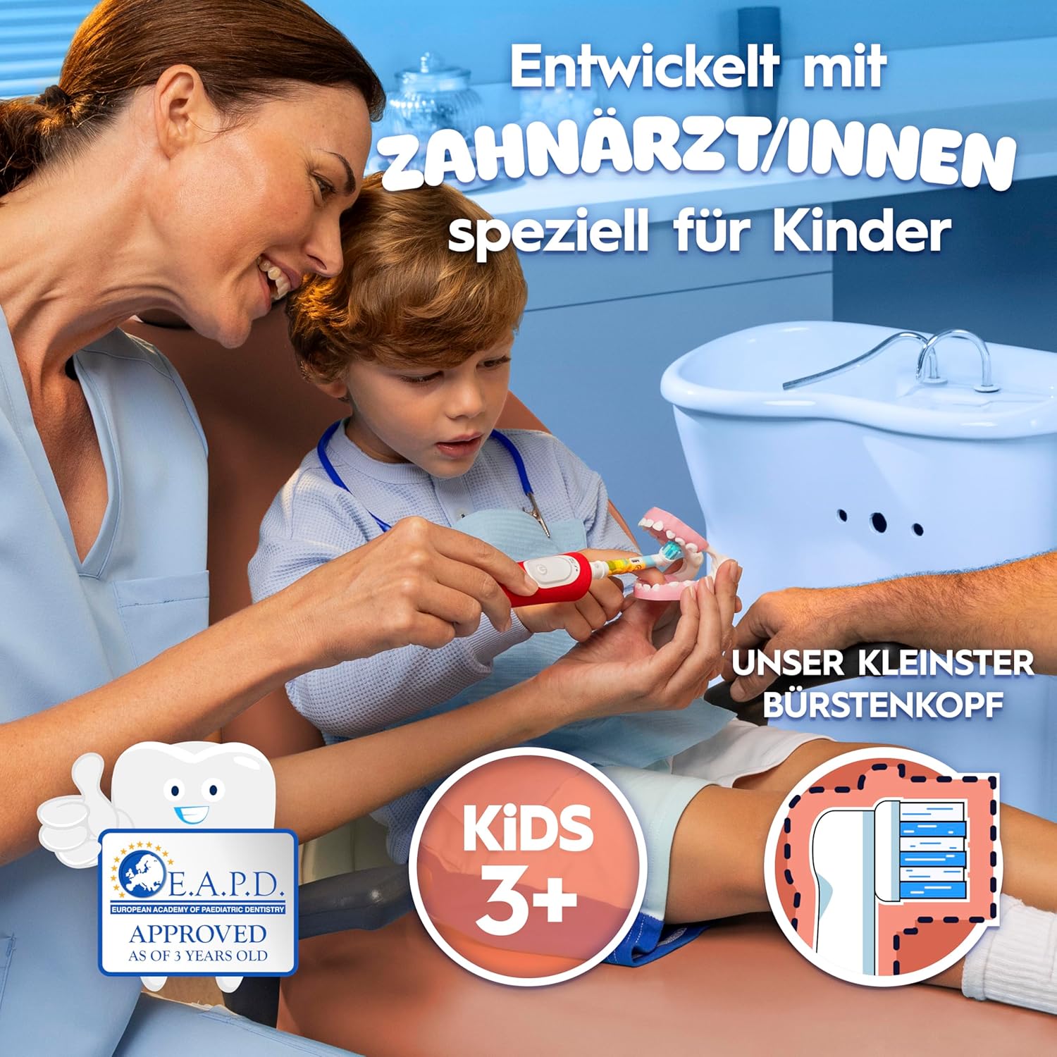 Oral-B Pro Kids Elektrische Zahnbürste König der Löwen – 2 Modi Set