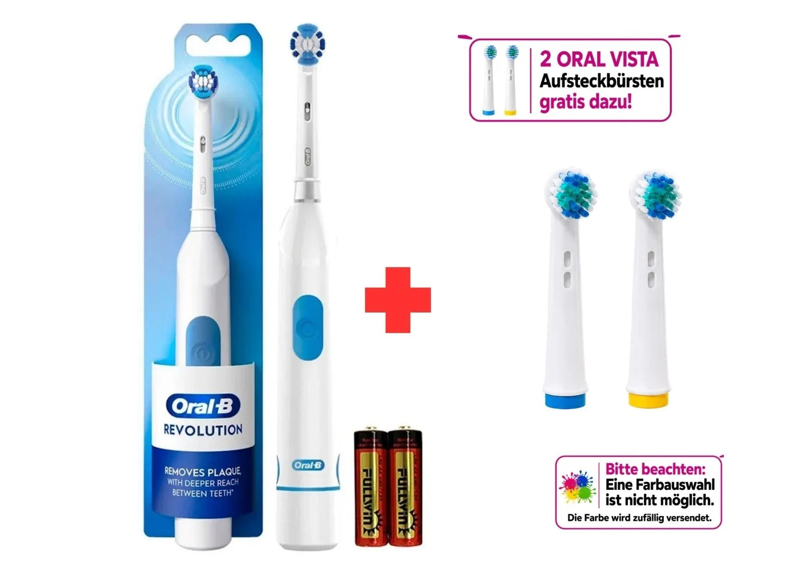 Oral-B Revolution Elektrische Zahnbürste Precision Clean Batteriebetrieben
