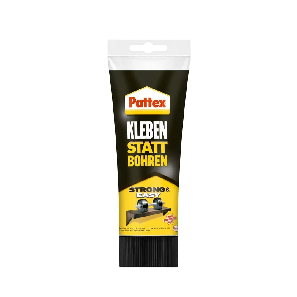 Pattex Montagekleber Kleben statt Bohren 250 g – starker Kraftkleber für saugende Materialien im Innenbereich