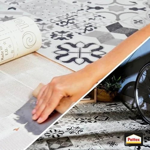 Pattex Teppich und PVC Kleber 1 kg – lösemittelfreier Dispersionskleber für Teppich, PVC, CV & Linoleum im Innenbereich