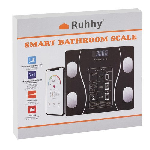 Personenwaage 180 kg Bluetooth – Digitalwaage mit BMI Analyse