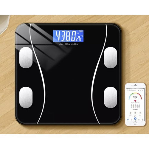 Personenwaage 180 kg Bluetooth – Digitalwaage mit BMI Analyse