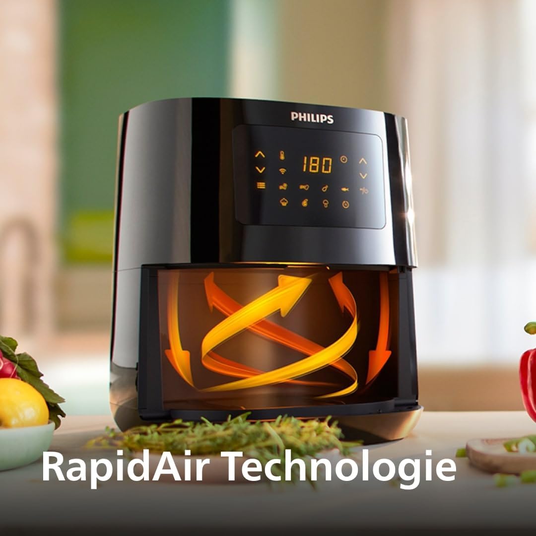 Philips Essential Airfryer 4.1L Hot Air Fryer 1400 Watt Black 