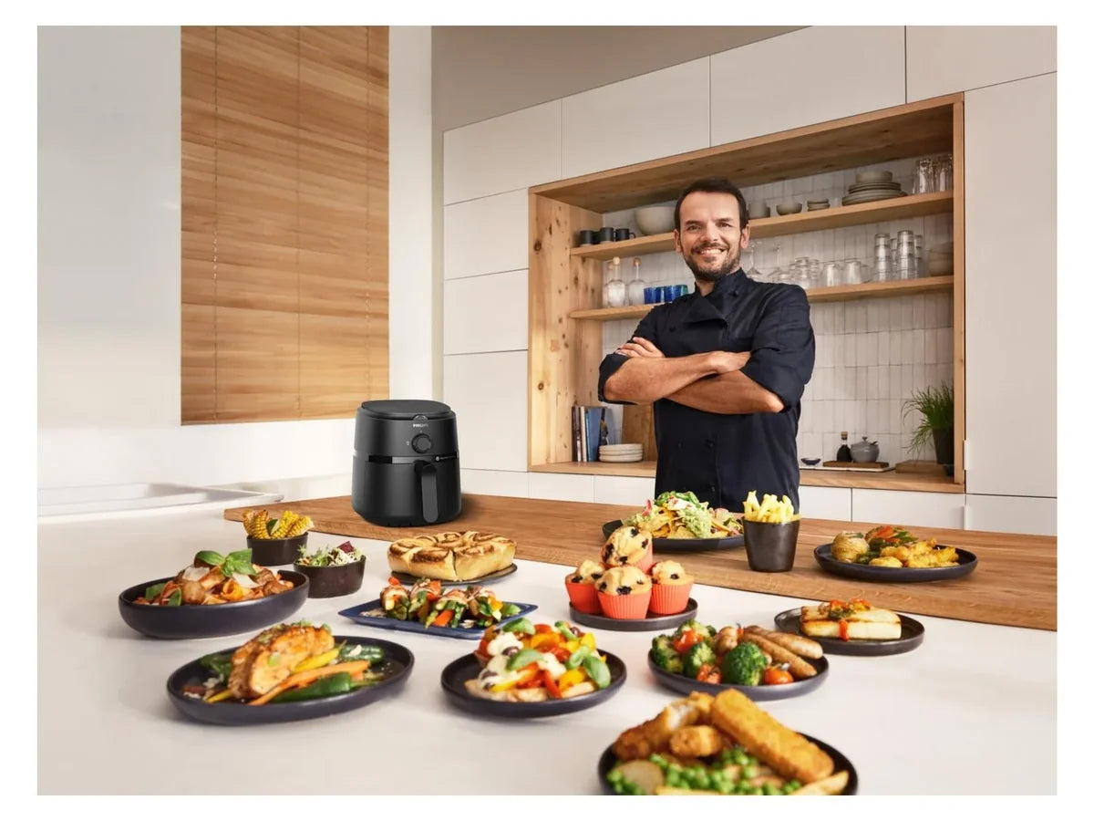 Philips Essential Airfryer XL Fryer-2000W, Black Hot Air Fryer Kitchen 