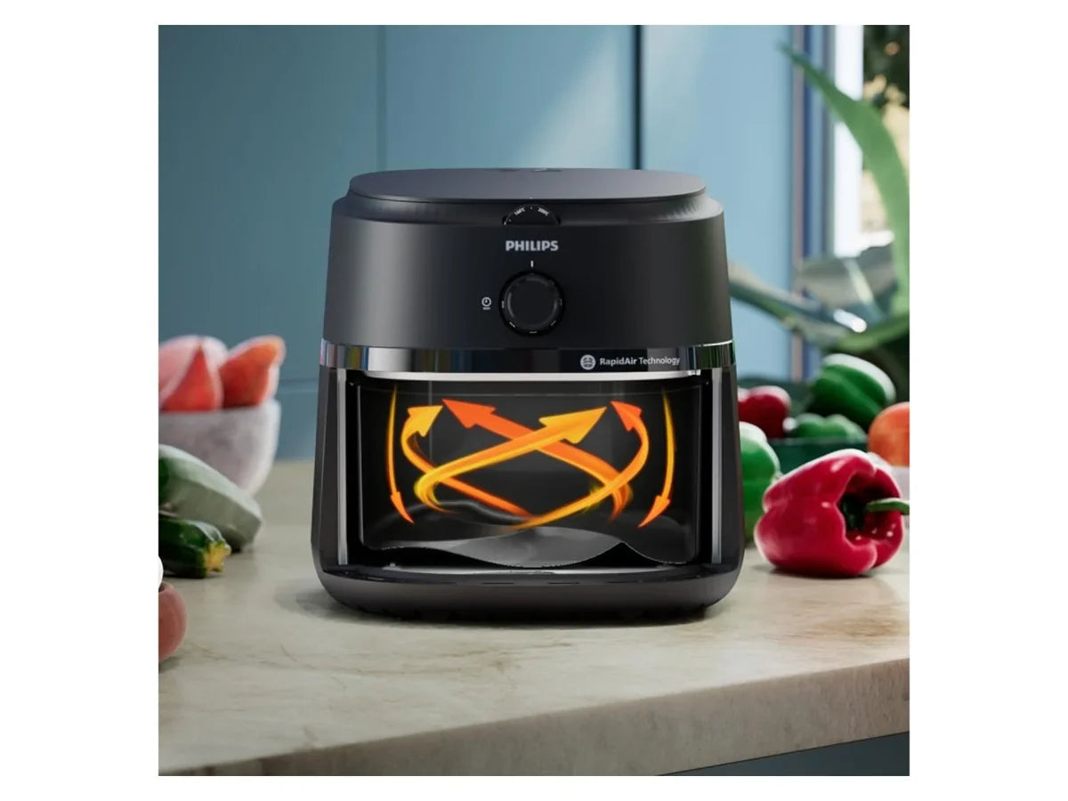 Philips Essential Airfryer XL Fryer-2000W, Black Hot Air Fryer Kitchen 