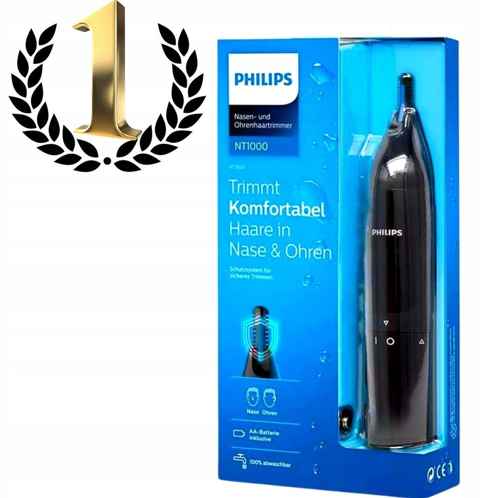 Philips NT1650/16 Ohr-Nasen-Haarschneider, kabellos, AA, doppelseitiger...