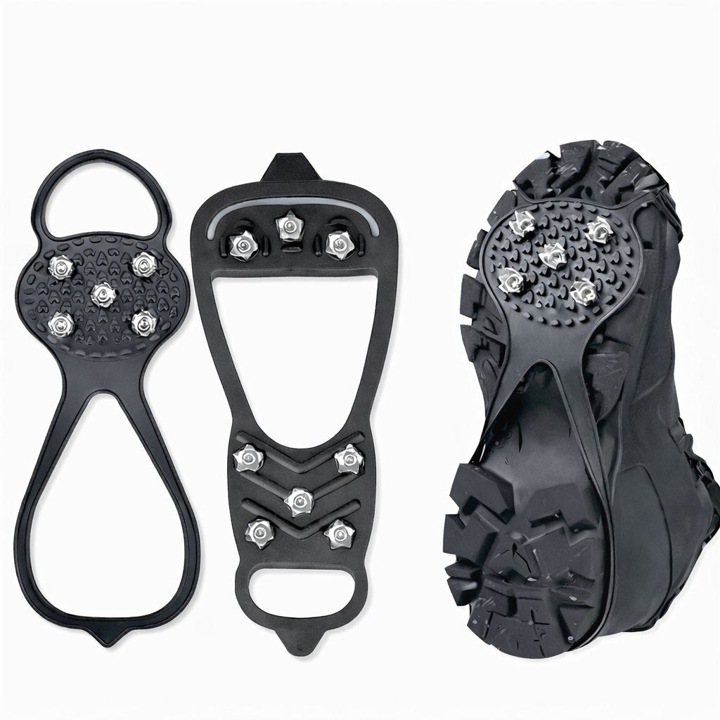 Anti Rutsch Schuhüberzüge Spikes 5/8 Zähne Winter Schnee Mehrere Größen