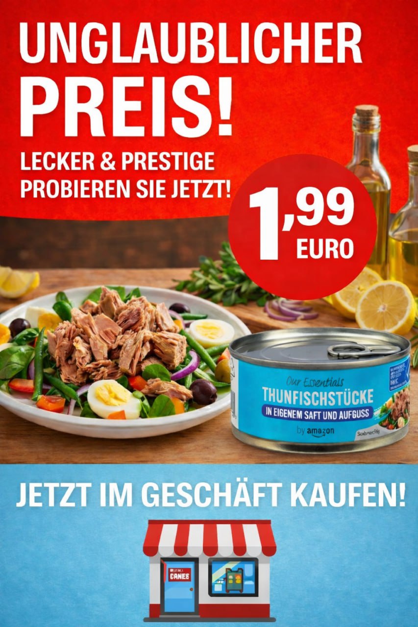 Thunfischstücke im eigenen Saft – Hochwertiger Thunfisch in der 145 g Dose